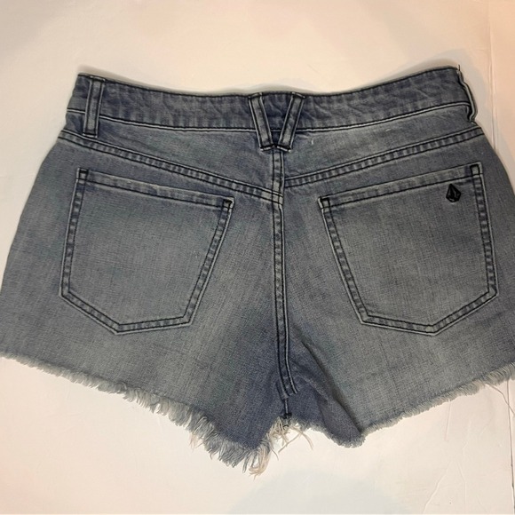 Volcom Stone Short Med Wash Jeans Shorts Women's Size 8 - Picture 3 of 6